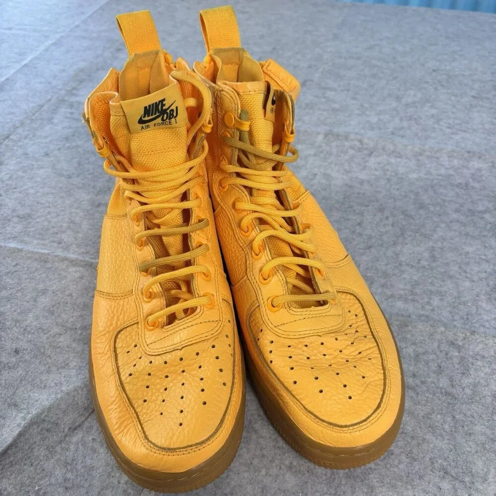 917753-801 - Mens 9 / Womens 10.5 Nike SF Air Force 1 Mid OBJ Laser Orange Gum